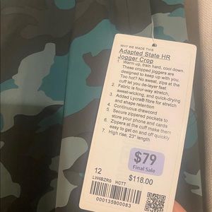 Lululemon Adapted State HR Jogger Crop